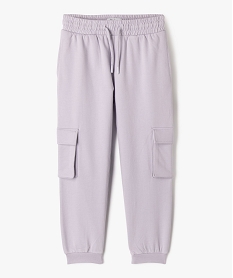 GEMO Pantalon de jogging avec poches à rabat fille Violet