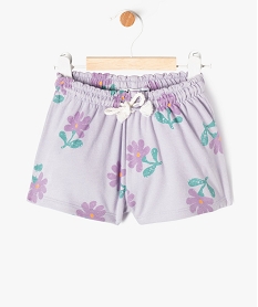 GEMO Short avec taille élastique froncée bébé fille violet standard