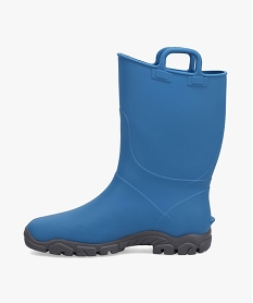 bottes de pluie garcon unies a anses - boatilus bleu bottes de pluie et apres-skiL858101_3