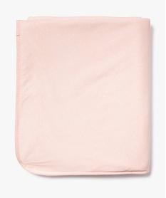 GEMO Couverture bébé réversible en jersey doublé douillette Rose