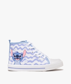 GEMO Baskets montantes en toile imprimées Stitch fille - Disney blanc standard