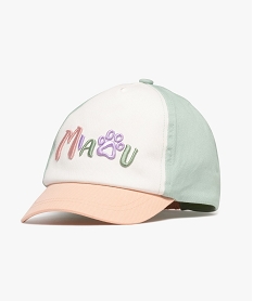 GEMO Casquette tricolore avec inscription brodée bébé fille Vert