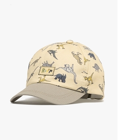 GEMO Casquette à motifs dinosaures garçon Beige