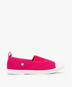 GEMO Chaussures en toile avec élastique et bout renforcé fille rose vif