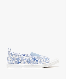 GEMO Chaussures en toile avec élastique et bout renforcé fille Bleu