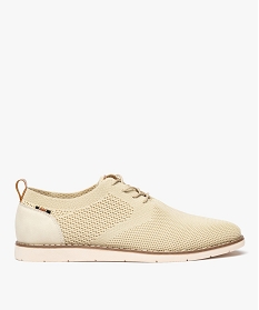 GEMO Derby en mesh sur semelle sport homme - Mario Baldano beige standard