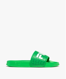 GEMO Mules de piscine à large bride imprimée garçon - FILA vert vif