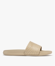 GEMO Mules de plage avec bride souple homme Beige