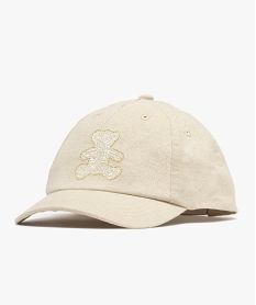 GEMO Casquette pailletée avec ourson brodé fille - LuluCastagnette Beige