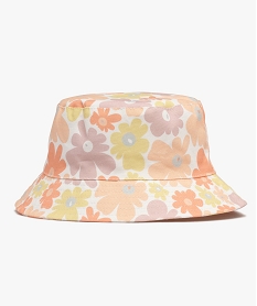 GEMO Chapeau bob à motifs fleuris fille Rose