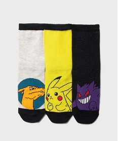 GEMO Chaussettes Pokemon garçon (lot de 3) jaune standard