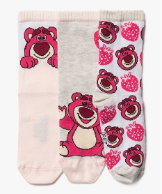 GEMO Chaussettes à motifs Toy Story fille (lot de 3) - Disney rose standard