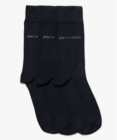 GEMO Chaussettes hautes homme (lot de 3) - Pierre Cardin Bleu