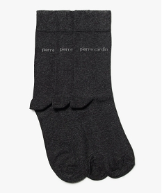 GEMO Chaussettes hautes homme (lot de 3) - Pierre Cardin Gris