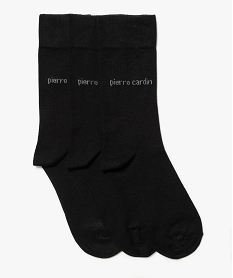 GEMO Chaussettes hautes homme (lot de 3) - Pierre Cardin noir standard