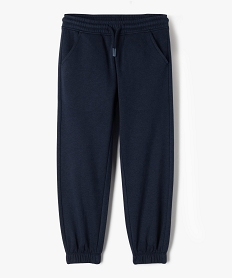 GEMO Pantalon de jogging intérieur molletonné fille navy