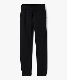 GEMO Pantalon de jogging avec intérieur molletonné fille noir standard