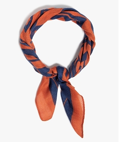 foulard fille carre petit format a motifs orange autres accessoiresQ116701_1