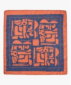 foulard fille carre petit format a motifs orange autres accessoiresQ116701_3
