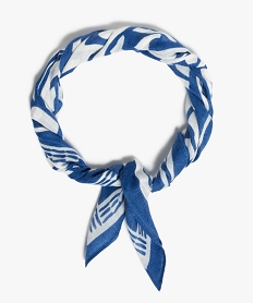 foulard fille carre petit format a motifs bleu autres accessoiresQ116801_1