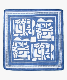 foulard fille carre petit format a motifs bleu autres accessoiresQ116801_3