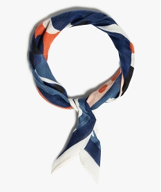 foulard fille carre petit format a motifs bleu autres accessoiresQ116901_1