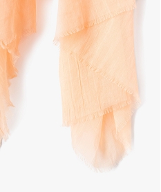 foulard extra fin en polyester recycle uni femme orange standard autres accessoiresR539201_2