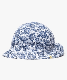 chapeau bebe fille fleuri forme bob - lulucastagnette bleu standard accessoiresT359901_1