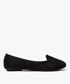 GEMO Ballerines femme style slippers unies avec strass noir standard