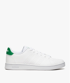 GEMO Baskets femme motifs perforés et lacets – Adidas Advantage K blanc standard