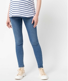 jean de grossesse slim 4 poches avec bandeau jersey gris pantalons jeans et leggingsU030001_1