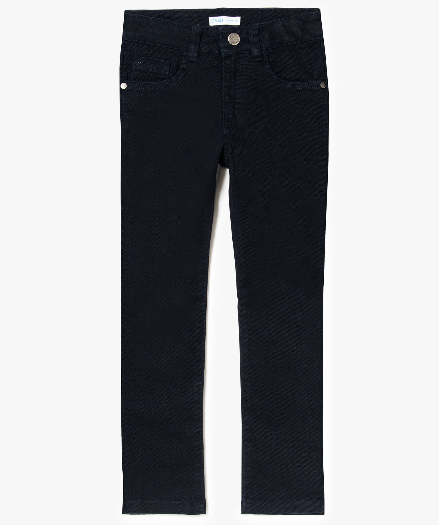 Gemo vetements pantalon garcon 5 poches twill stretch bleu