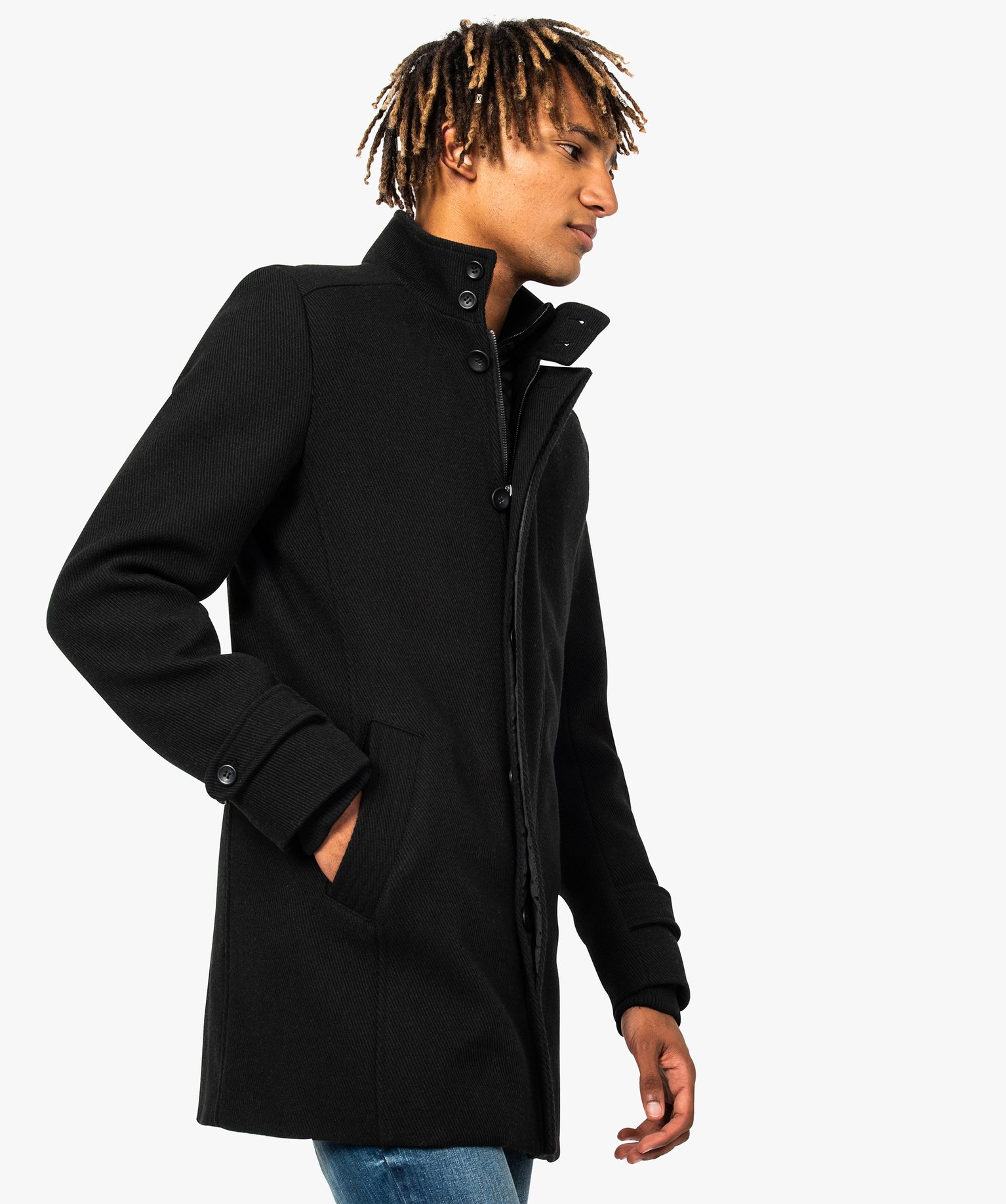 manteau 3 4 noir