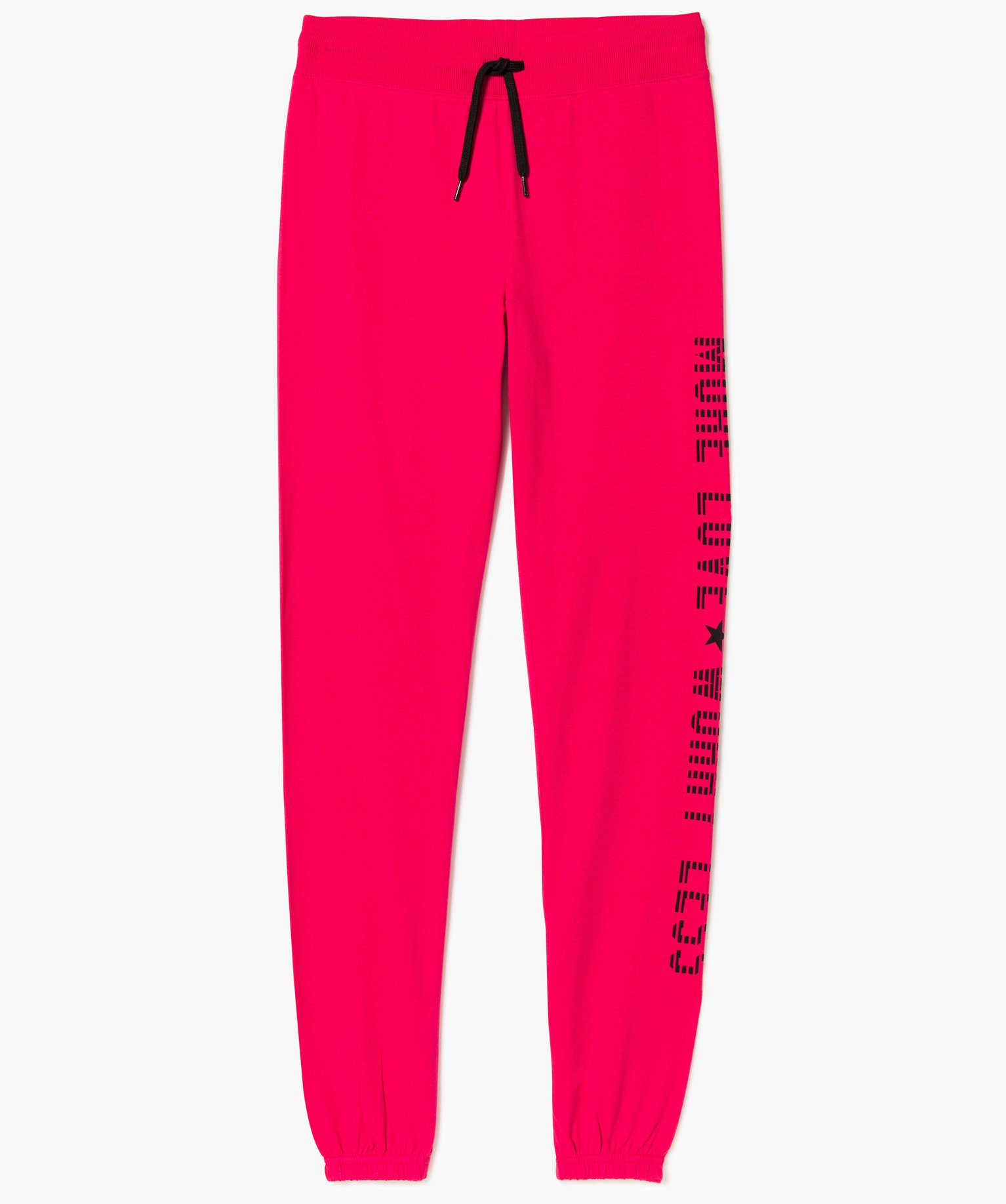 Gemo vetements jogging en jersey imprime rose pantalons fille