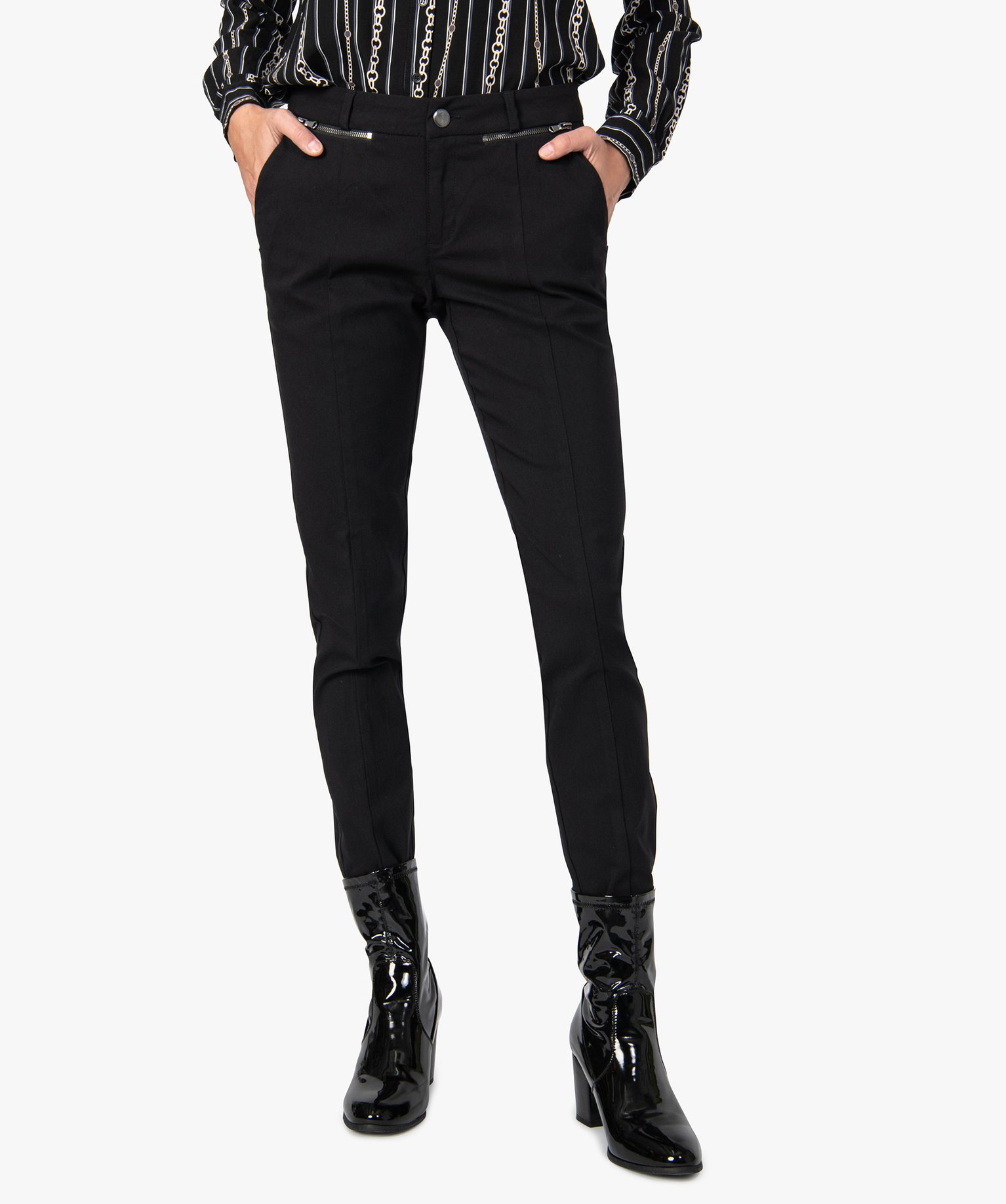 Pantalon noir femme discount gemo