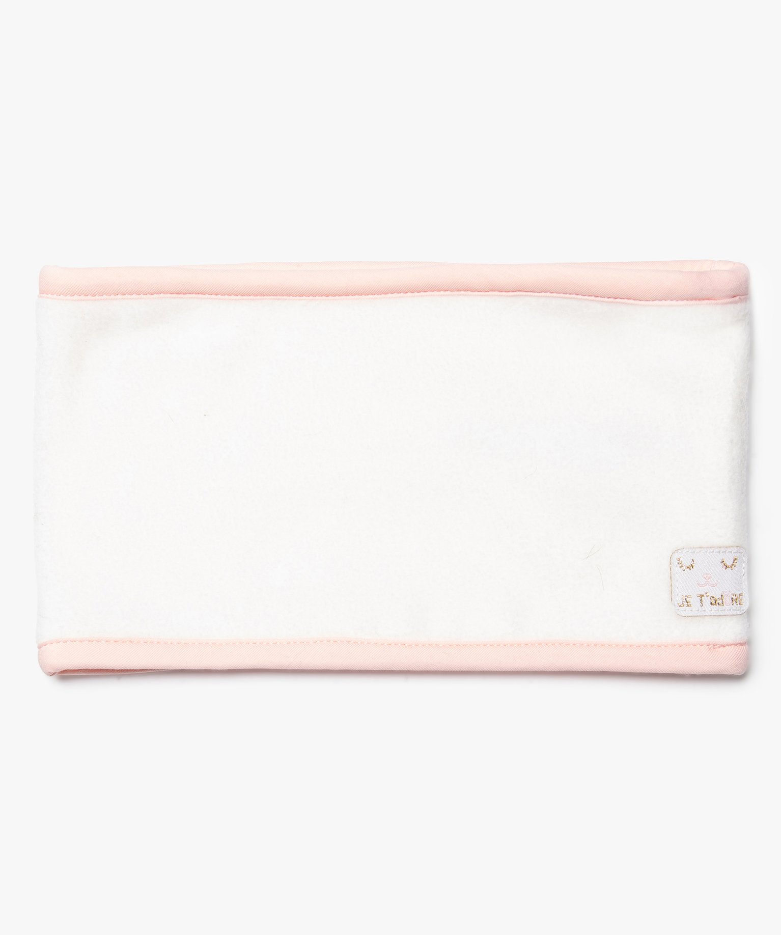 Gemo Accessoires Fille Snood Bebe Fille En Polaire Doublee Avec Patch Paillete Beige Bebe Gemo