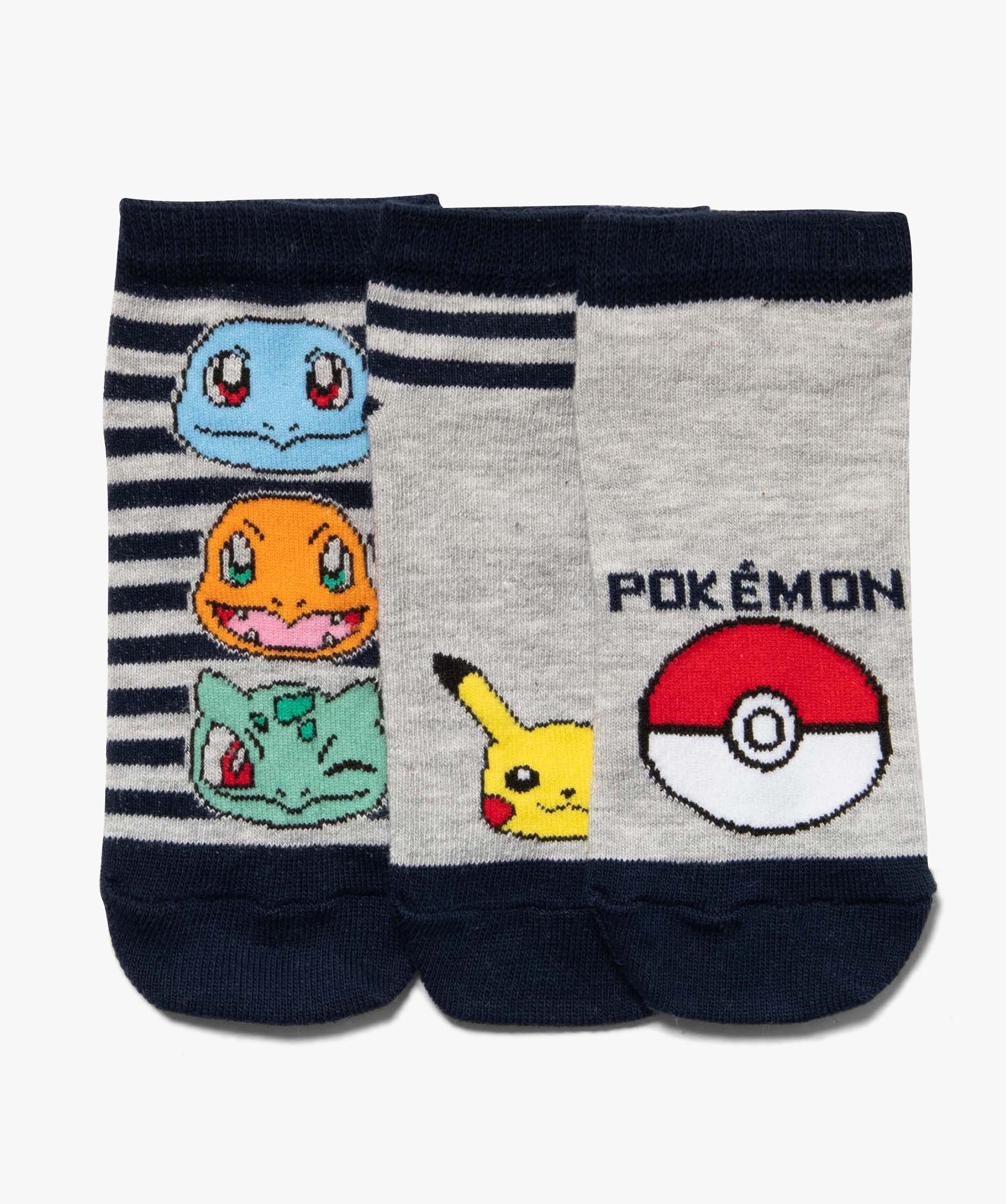 Lot de 3 chaussettes 'Pokemon