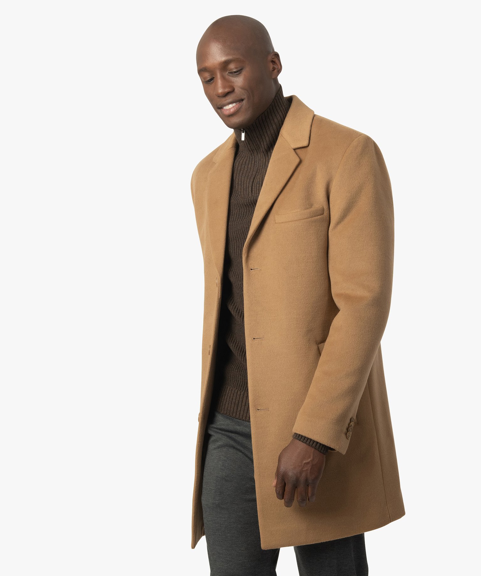manteau drap de laine homme