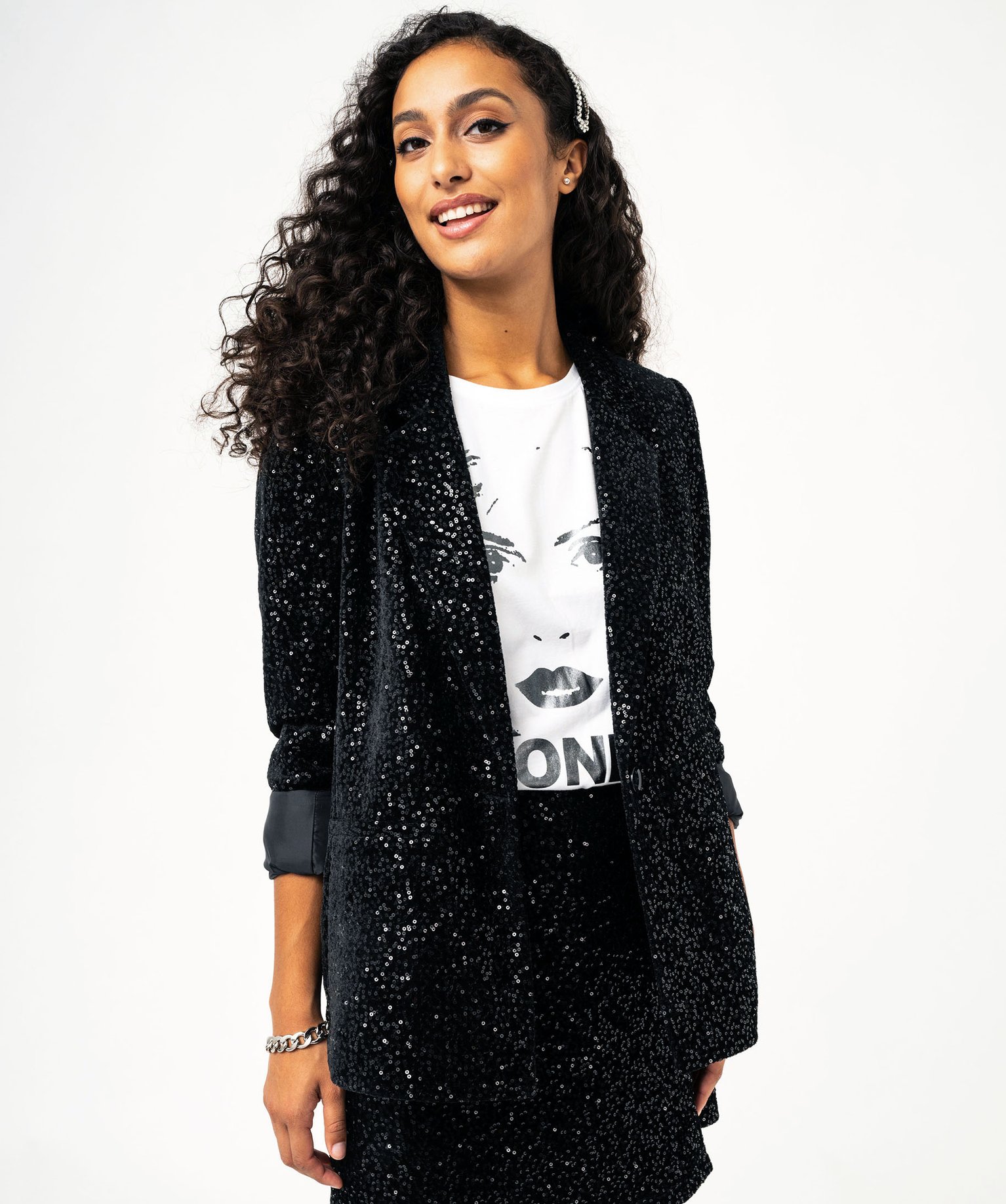 Blazer sequins fashion femme